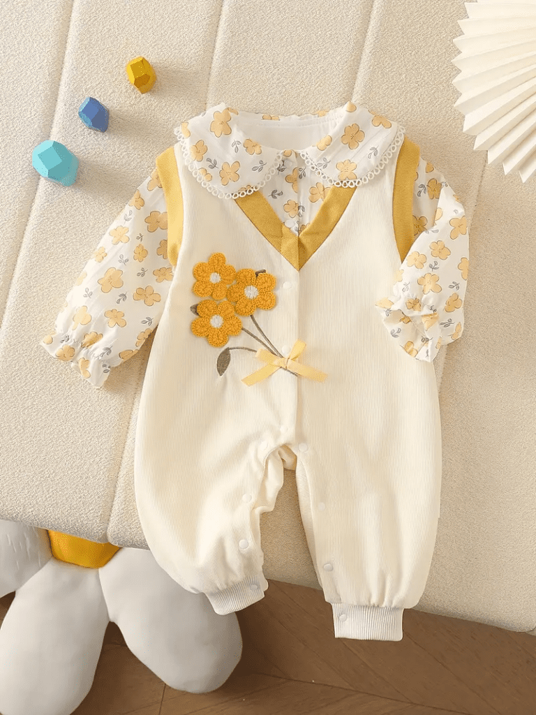 sachin and babi light blue dress Cute Baby Girl Romper