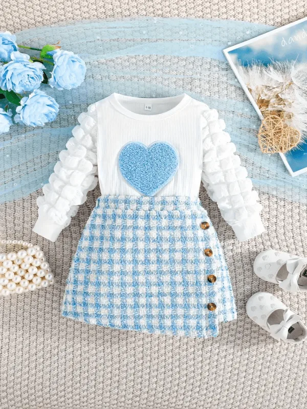 Girls Top and Skirt Set , Cloth Designs for Girls