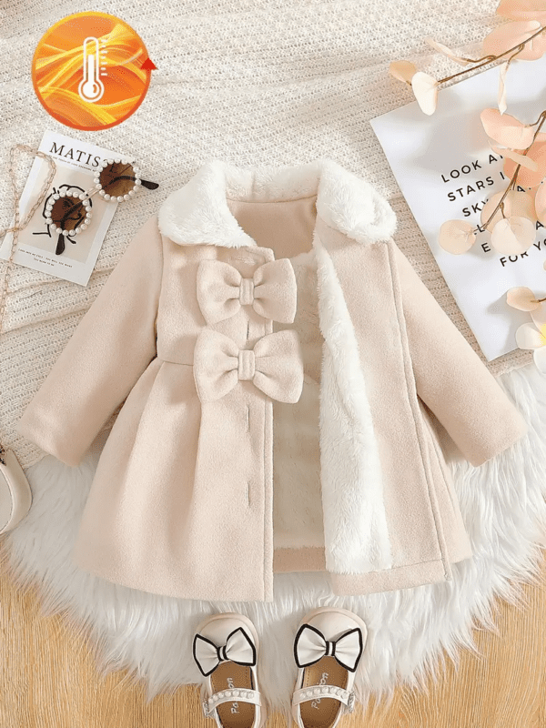 Girls Coat with Bow Detail - Stylish Winter Jacket Sale Online at Best Price