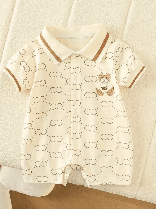 Baby Boy Bear Romper