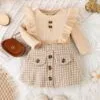 2 Piece Girls Winter Dress Set