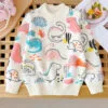 Kids Dinosaur Sweater – Cartoon Knit Pullover for Winter
