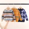 Boys Winter Sweater Set – 3pcs Warm Knit Outfit