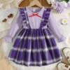 Baby Girl Autumn Dress – Plaid Jumper with White Shirt