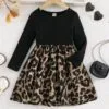 Cute Baby Girl Dress – Ditsy Floral Knit Patchwork Style